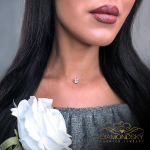 Kaklo vėrinys moterims DiamondSky su Swarovski kristalais