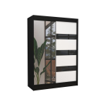 Spinta Adrk Furniture Toura 150 cm, juoda/balta