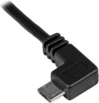Micro USB įkrovimo ir sinchronizavimo kabelis - STARTECH.COM - Kairysis kampinis jungtis - 0,25 mm&sup2; - 1 m