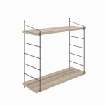 Pakabinama lentyna Kalune Design Armoni 2, ruda/juoda