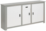 Komoda Notio Living Ariel, pilka/balta