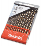 Grąžtų komplektas metalui Makita HSS-Co D-57180, 13 vnt