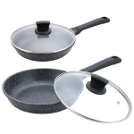 Maestro MR-1225-24 keptuvė su granitine danga ir dangčiu 24cm