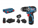 Suktuvas-gręžtuvas Bosch GSR 12V-35 FC 12 V 2x3,0 Ah akum.