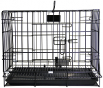 Hippie Pet metalinis narvas gyvūnui transportuoti, 91x56x67 cm, juodos spalvos