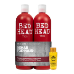 Spalvą saugantis &scaron;ampūnas ir balzamas Tigi Bed Head Resurrection Tweens 2x750ml + RICH Argan Oil 30ml
