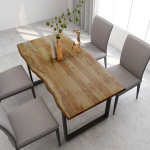 Valgomojo stalas, 160x80x76 cm, rudas
