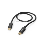 Hama Usb-c 2.0 laidas, 1.5m, juodas, lankstus silikoninis