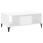 Kavos staliukas VidaXL, 90x50x36,5cm, balta