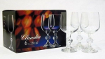 Bohemia Crystalex taurės vynui Claudia, 230 ml, 6 vnt.