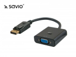 SAVIO DisplayPort (M) -> VGA (F) Adapteris CL-90, Juoda