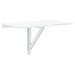 Sulankstomas sieninis staliukas vidaXL, 100x60x56cm, baltas