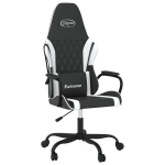 Žaidimų kėdė vidaXL, juoda/balta