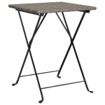 Sulankstomas bistro stalas, pilkas, 55x54x71cm