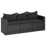 Sodo sofa vidaXL, juoda