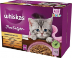 Whiskas Pure Delight rinkinys katėms, 12x85 g