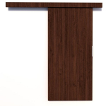 Stumdomos durys ni&scaron;ai ADRK Furniture Pixi 96, rudos
