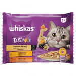 Whiskas Adult su vi&scaron;tiena ir daržovėmis, ėriena ir kalakutiena, 52x85 g