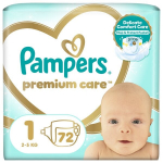 Sauskelnės Pampers Premium Care 1 (2&ndash;5 kg), 72 vnt.