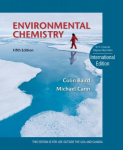 Environmental Chemistry: International Edition 5th ed. 2012