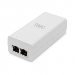 Digitus Gigabit Ethernet PoE+ injektorius DN-95132, 30W, 52V, 802.3at, 2xRJ-45, 10/100/1000 Mbps, baltas