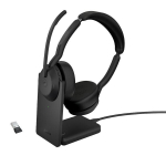 Ausinės &ndash; Bluetooth &ndash; belaidė &ndash; USB-C &ndash; Jabra &ndash; Jabra Evolve2 55 MS Stereo &ndash; ausinės &ndash; su įkrovimo stovu