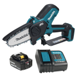 Akumuliatorinis grandininis genėjimo pjūklas Makita DUC101SF, 10 cm