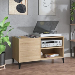 Vinilinių plok&scaron;telių spintelė vidaXL, 84,5 x 38 x 48 cm, ruda