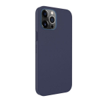 &bdquo;Evelatus Apple iPhone 12 Pro Max&ldquo; natūralios odos dėklas, mėlynas, su &bdquo;MagSafe&ldquo; sąsaja.