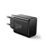 USB-C 20W PD sieninis įkroviklis, juodas