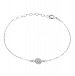 Brilio Silver Tinkama sidabrinė apyrankė su cirkoniais BR38W