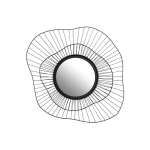 Veidrodis Euro Flora, juodas