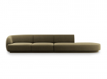 Sofa Micadoni Home Miley right, 302x85x74 cm, ruda