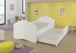 Vaiki&scaron;ka lova ADRK Furniture Casimo II, balta