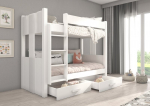 Dviauk&scaron;tė lova Adrk Furniture Arta, 90x200 cm, balta
