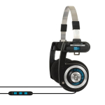 Laidinės ausinės su mikrofonu KOSS Porta Pro KTC, Juodos