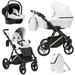 Universalus vežimėlis Kunert Lazzio Premium 3in1, White ECO
