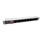 Elektros paskirstytuvas - EQUIP - 8 lizdai - Aliuminis - 250 V - 16 A
