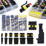 Elektros jungčių rinkinys &ndash; Atsparus vandeniui, 708 dalys, IP67 apsauga, 14A, 0.5&ndash;1.5 mm&sup2; laidams