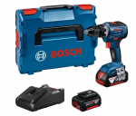 Akumuliatorinis suktuvas-gręžtuvas Bosch GSR 18V-55, 18 V, su 2 akumuliatoriais ir įkrovikliu