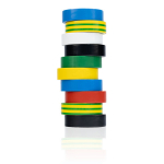 Izoliacinių juostų rinkinys Rosfix 10vnt &ndash; Atspari, PVC medžiaga, 0,13 mm storis