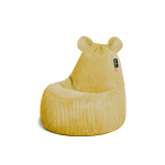 Vaiki&scaron;kas sėdmai&scaron;is Qubo Teddy Gatsby auksinis veliūras, prakti&scaron;kas dizainas, be daiktų laikymo