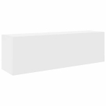 Sieninė vonios kambario spintelė, baltos, 100x25x30cm, mediena