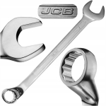 Jcb 8mm lenktas 75&deg; kombinuotas raktas
