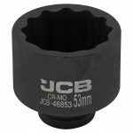 Smūginė lizdinė galvutė Jcb 3/4" 53 mm, 12-kampė