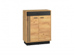 Komoda ML Meble Vasco 05, ruda/juoda
