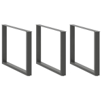 Kavos staliuko kojelės, u formos, 2 vnt., 100x(72-73) cm