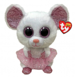 Pliu&scaron;inis žaislas 15,5cm NINA - white ballerina mouse reg