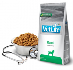Farmina Vet Life Renal inkstų nepakankamumą turintiems &scaron;unims, 2kg