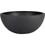 Vazonas &Oslash; 40 cm - EDA - Graphit Up - 14,9 L - Vidaus / Lauko - &Oslash; 40 x H. 16,5 cm - Tamsiai pilkas